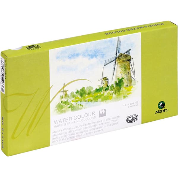 Maries AKVARELFARVER 12 FARVER X 12 ML