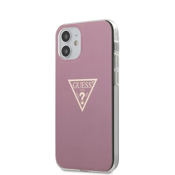 Guess GUHCP12SPCUMPTPI iPhone 12 mini 5.4\" rosa/rosa Hardcase Metallic Collection