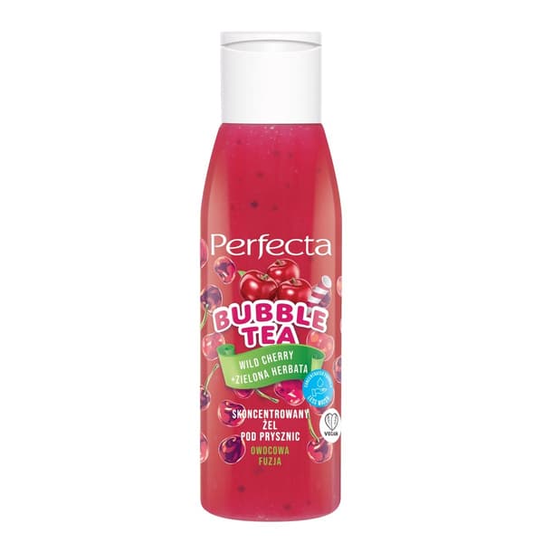PERFECTA Bubble Tea Shower Gel Vild Kirsebær Mini