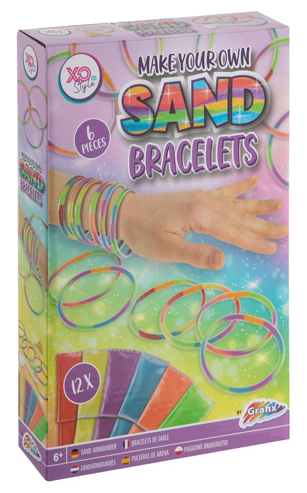 MYO Sandarmband 6 st - 12 färger sand