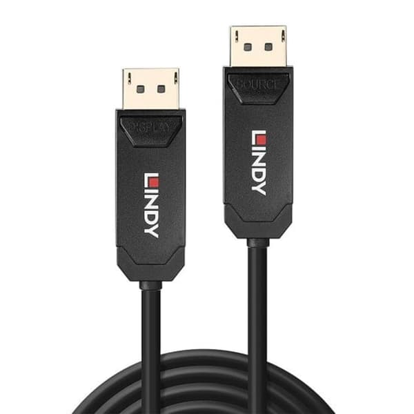 Lindy 38525 DisplayPort-kaapeli 10 m Musta