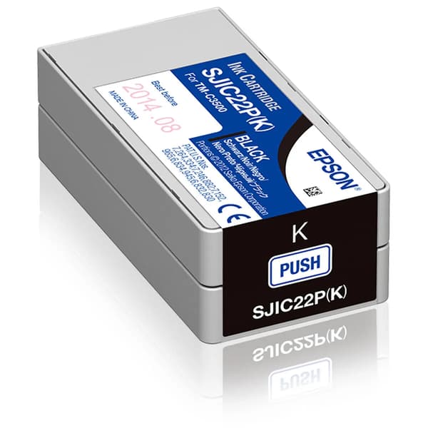 Alkunperäinen mustepatruuna Epson SJIC22P Musta