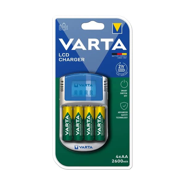 Laturi + ladattavat paristot Varta -POWERLCD AA/AAA