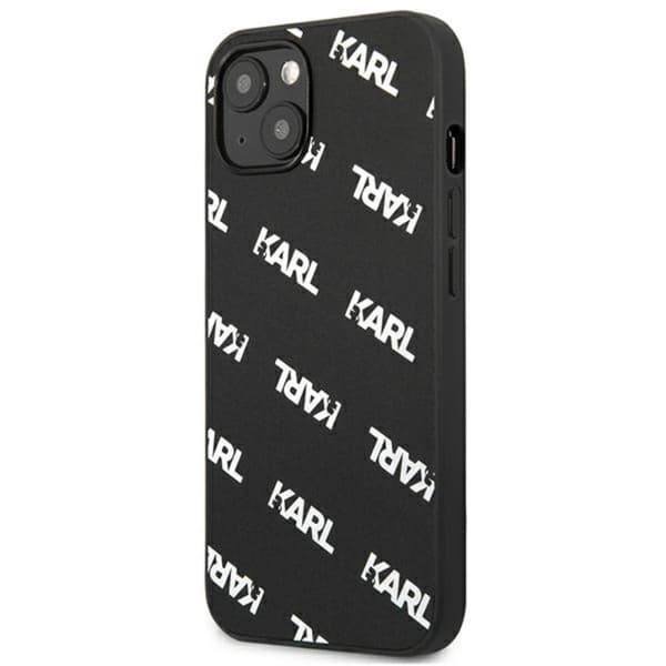 Karl Lagerfeld Allover Cover til iPhone 13 mini - Sort
