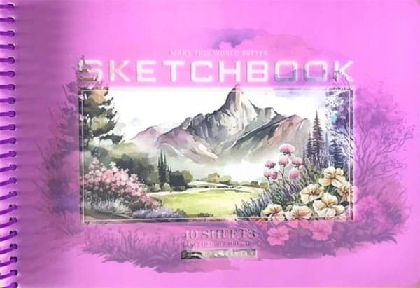 Skissbok A5/40K slät cirkel Topp FRESH