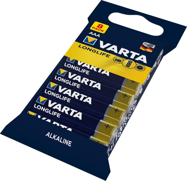 1x8 Varta Longlife AAA LR 3 Bulkpakke