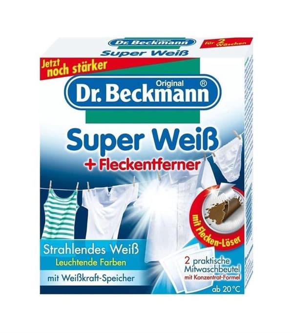 Dr.Beckmann Tvättblekmedel Super White 2x40g