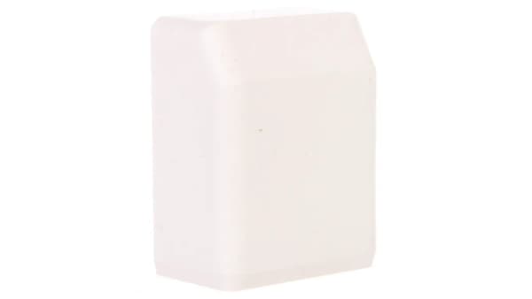 Endestykke LHD 25x15mm hvid 8691