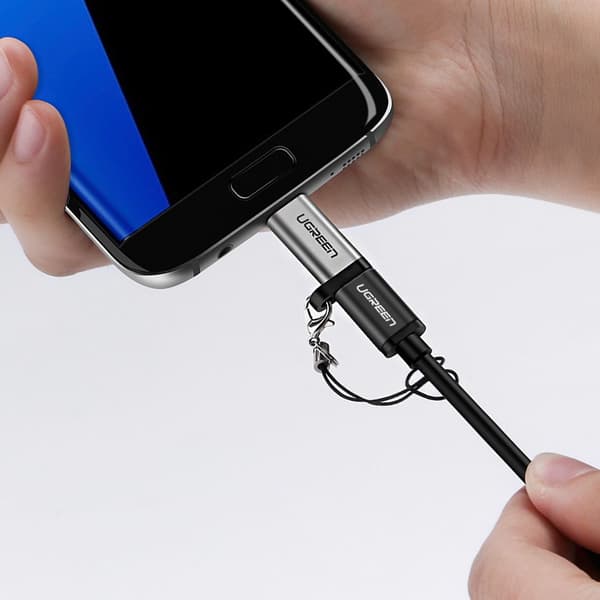 Ugreen Adapter USB Typ C till Micro USB Adapter grå (50590)
