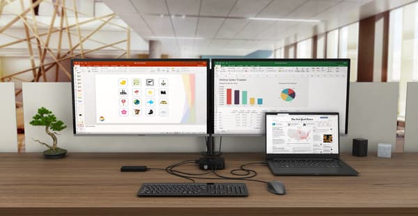 i-Tec USB-C Dual Display Dockingstation med strømforsyning - dockingstation - DP