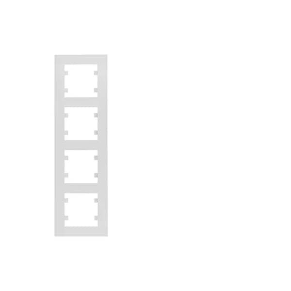 Hager Lumina intense ram 4x vertikal vit (WL5640)