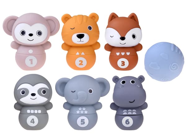 Et sæt gummibowlingkugler ZOO til børn ZA4818