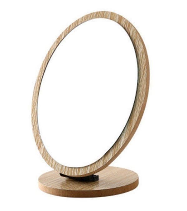 Kosmetisk spegelställ - oval 1st