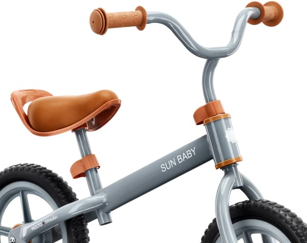 Børne løbecykel 12 tommer til 2-3 årige, let, Molto STRADA, grå