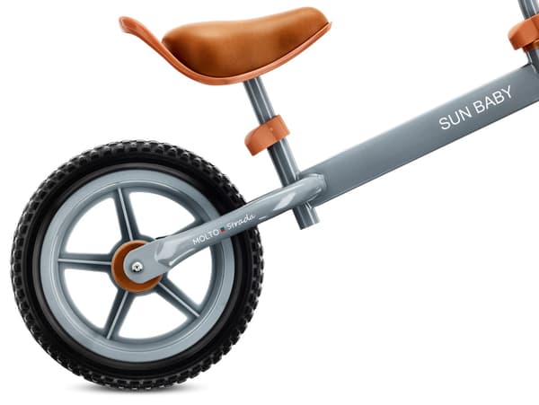 Børne løbecykel 12 tommer til 2-3 årige, let, Molto STRADA, grå