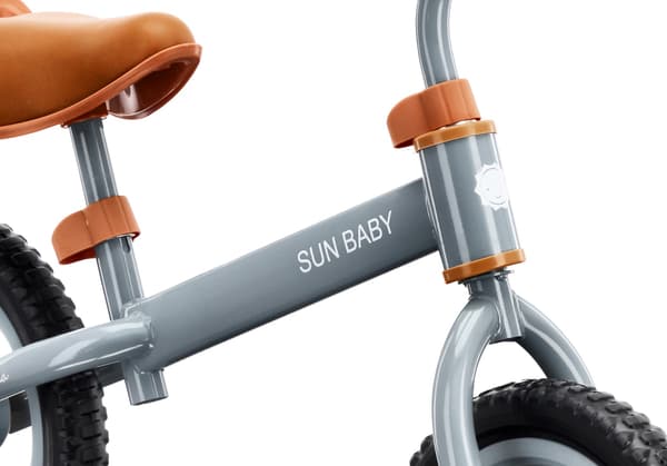 Børne løbecykel 12 tommer til 2-3 årige, let, Molto STRADA, grå