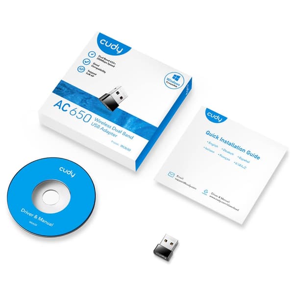 CUDY Adapter USB WU650 WF5 AC650