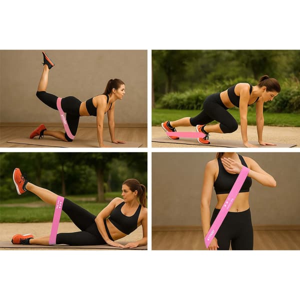 Fitpaddy Elastiska Band Plus 3 Styck Pink Edition