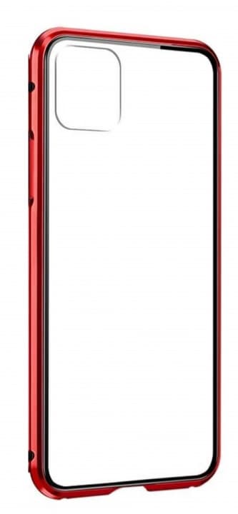 Stilig etui med fargede kanter til iPhone 12 Mini, rød