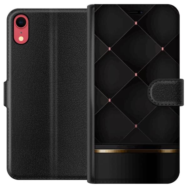 Tegnebogsetui til Apple iPhone XR med Luksuslinje motiv