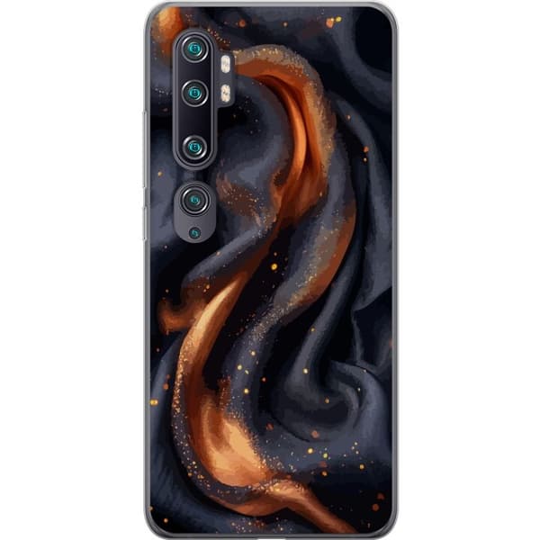 Mobildeksel til Xiaomi Mi Note 10 med Brennende silke motiv