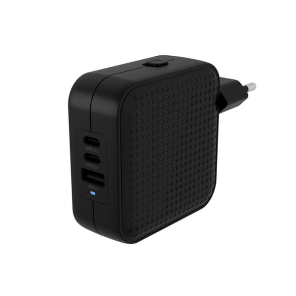 Targus Hyper - HyperJuice 70W USB-C GaN rejseoplader (2C+1A) - Sort