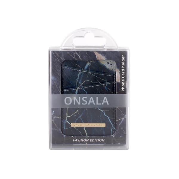 Onsala Kortholder Universal 2 Kortlommer  Black Galaxy Marble