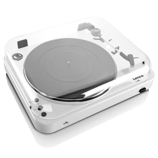 Lenco Platespiller med direkte USB-koding Hvit