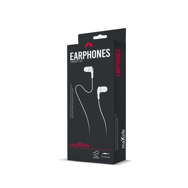 Maxlife MXEP-01 - In-Ear-hodetelefoner, hvit