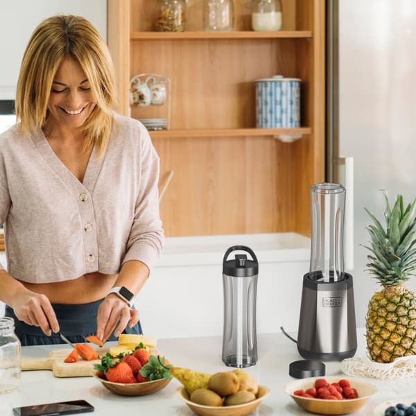 BLACK+DECKER Smoothieblender 500W Rustfritt Stål
