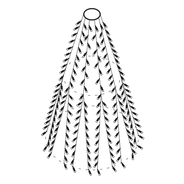 Deltaco SMART HOME WiFi Tree light, 270L, 10 strings, 30m