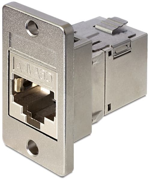DeLOCK Keystone-modulholder for montering i skap, metall, sølv