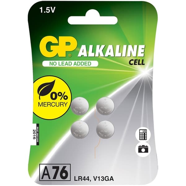 GP A76 / LR44 Nappiparisto 4-pakkaus