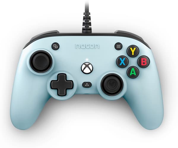 Nacon Pro Compact kablet spillkontroller, lyseblå, Xbox / PC