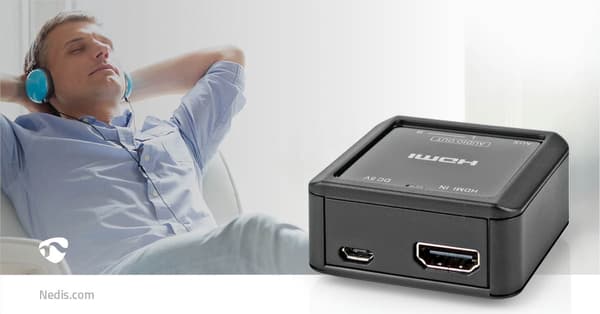 Nedis Digital Audio Converter | 1-vejs | Indgang til lyd- / video- / dataforbindelser: HDMI™ Input | Audio / video / dataforbindelser output: 1x 3.5 m