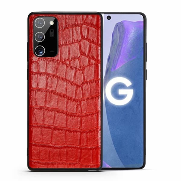 Kunstlærveske til Samsung S21 Ultra, Rød