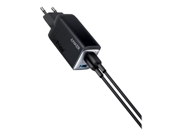 Anker Strømadapter 65Watt Power 2-polet