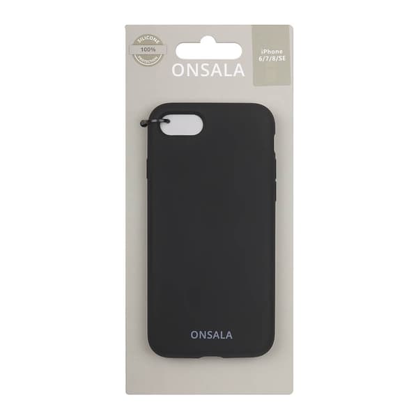 Onsala Mobilskal Silikon Black - iPhone 6/7/8/SE