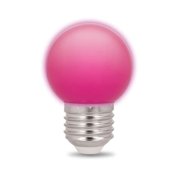 Forever Light LED-lampa x 5, E27 G45 2W, Rosa