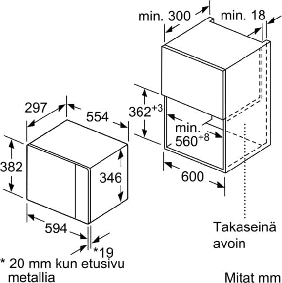 Bosch BFL524MB0 Serie 6 -mikroaaltouuni, musta