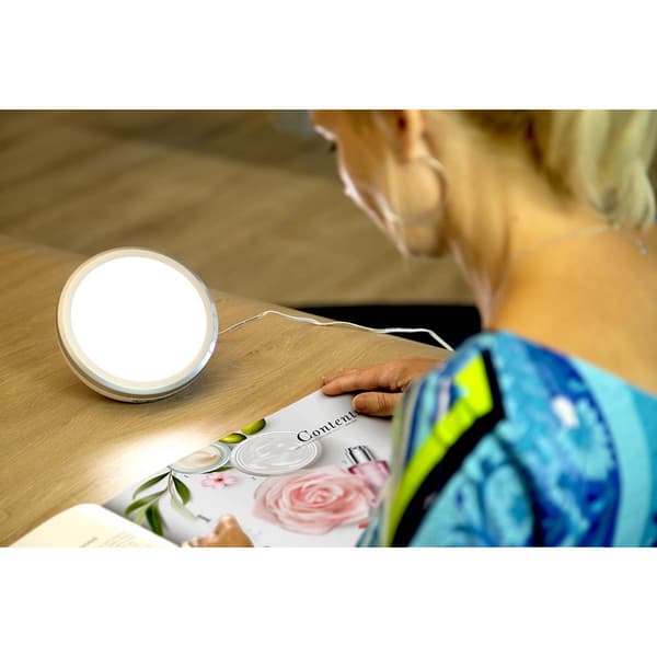 Fysic Energilampa / lampa för ljusterapi Vit/Silver