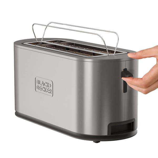 BLACK+DECKER Brødrister 2 Skiver Lang 1500W Rustfrit Stål