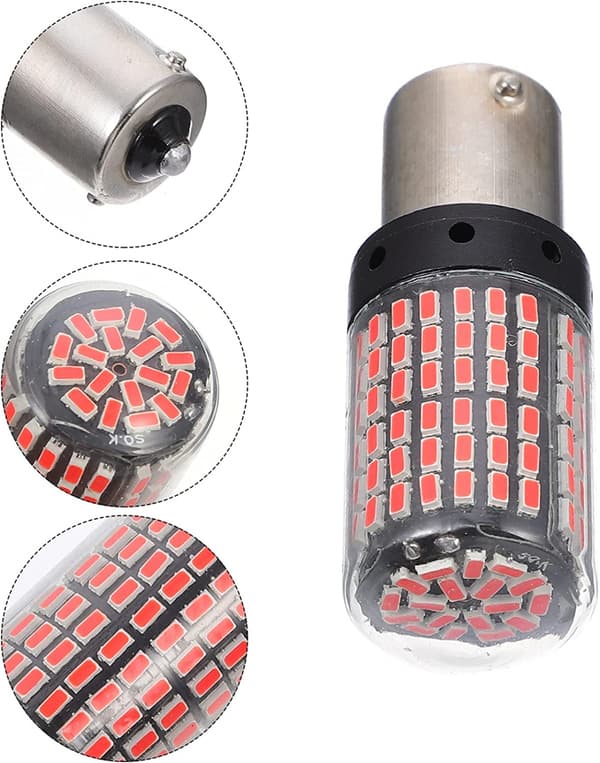 Bremselys LED for Bil, Rød