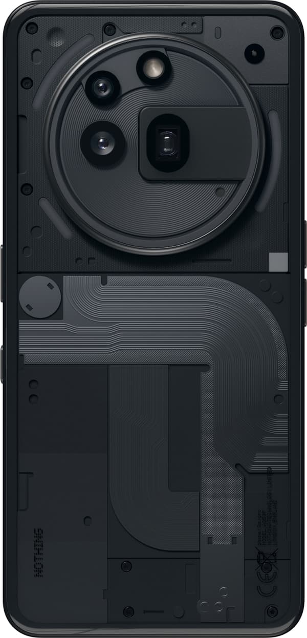 Nothing Phone (3a) Pro-telefon, 256/12 GB, sort