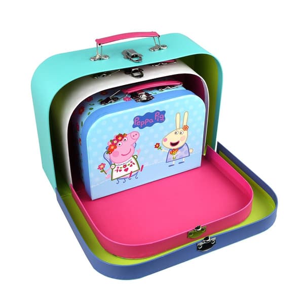 Barbo Toys Peppa Pig Resväskor 3 st set assorterade