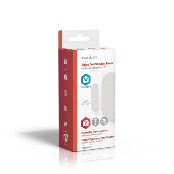 Nedis SmartLife Dörrfönstersensor | Zigbee 3.0 | Batteridriven | Android™ / IOS | Vit