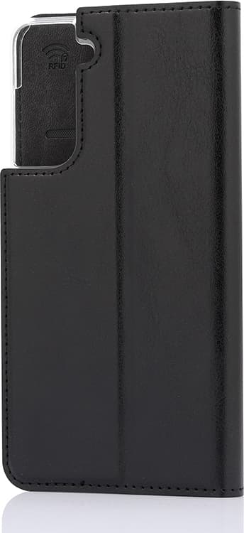 Wave BookCase -suojakotelo, Samsung Galaxy S21, musta