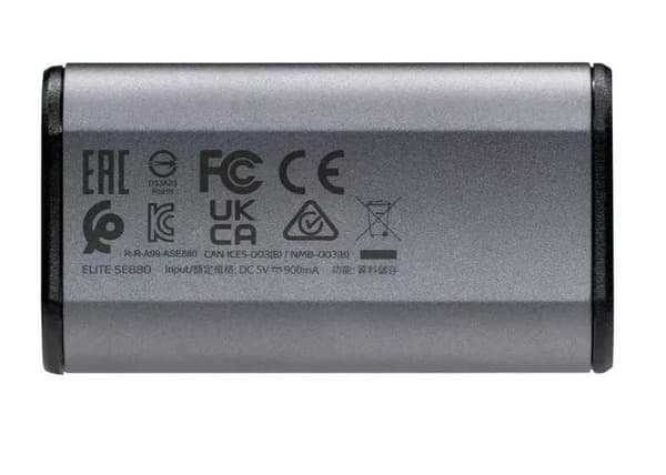 ADATA Technology SE880 1 TB ekstern SSD, USB 3.2 Gen 2x2, USB-C, grå