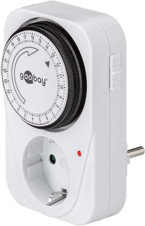 Goobay Set med 2, analog timer Lätt att använda en analog timer