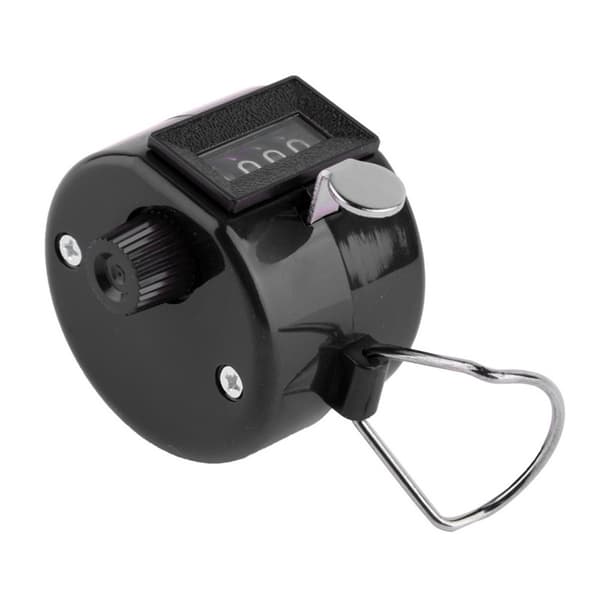 Håndkalkulator med firesifret tellesystem, Svart